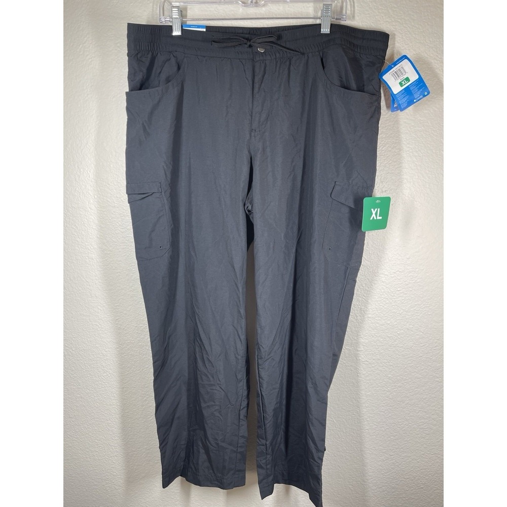 Columbia NWT PFG Sz XL  Black Cargo Pants Men  Omni-Shield  Hiking Lightweight